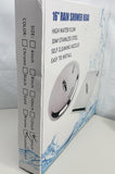 NEW! 16" Shower Round Head High Water Flow Stainless Steel Brushed Nickel Finish