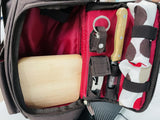 Picnic Time Picnic Time Wine & Cheese Picnic Set Soft Brown Canvas Backpack