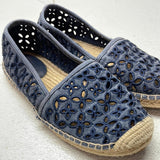 Michael Kors Denim Floral Cutout Espadrille SlipOn Shoes 6.5