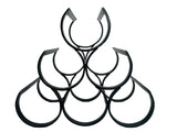 Wine Rack Holds 6 Bottles Black Wire Table Top Pyramid Stack