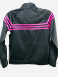 Adidas Black and Pink Track Jacket Girls Size 16