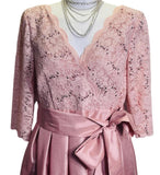 EUC Jessica Howard Dress Formal MOB Prom Rose Gold/Blush Pink Ladies 12