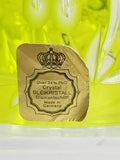 Vintage Bleikristall Crystal Bell Bright or Lime Green Made in Germany