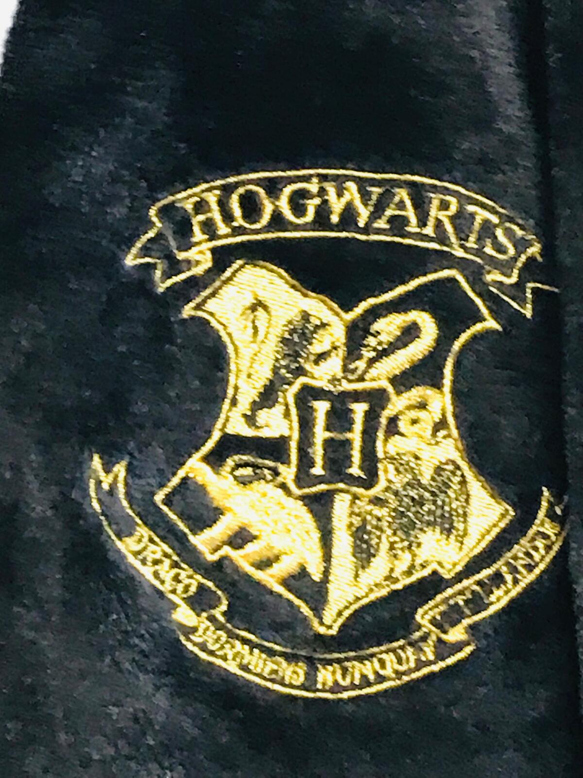 Harry Potter Hogwarts One Piece Pajamas Costume Tie Adult XL