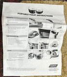 Camco Portable Toilet, White/Gray 5.3 gallons Local Pick Up