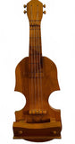 Handmade Wooden Guitar or Violin Shaped Wall Hanging with Storage Cup