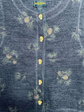Vintage Woolrich Pinecone Embroidered Knit Vest Wms Med