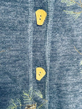 Vintage Woolrich Pinecone Embroidered Knit Vest Wms Med
